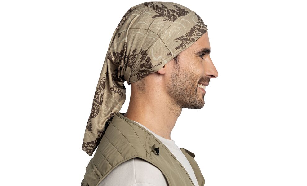 Мультишарф BUFF® Coolnet UV+ Angler (Lake River Khaki), Колір виробника: Lake River Khaki, зображення 4