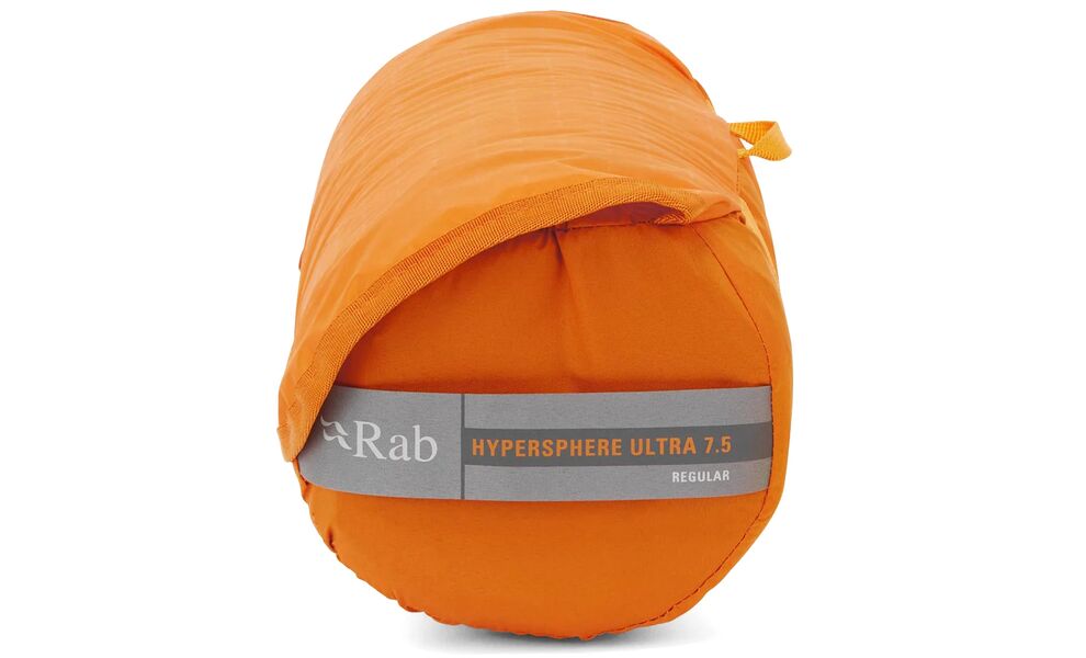 Надувний каремат Rab Hypersphere Ultra 7.5 - Regular: з мішком-насосом, Товщина: 8, Тип розміру: Regular, Колір виробника: Marmalade, зображення 7