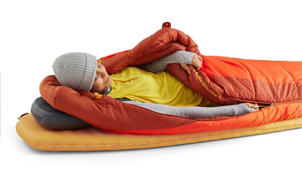 Самонадувний каремат Sea to Summit Pursuit Plus - Large Rectangular Wide, Товщина: 7,5, Тип розміру: Large Rectangular Wide, Колір виробника: Zinnia Orange, зображення 7