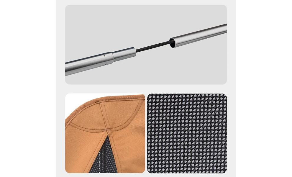 Розкладний стілець Naturehike CNK2350JJ018, Колір виробника: Orange, зображення 6