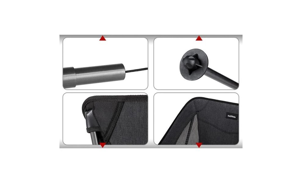 Розкладний стілець Naturehike CNK2450JJ015 (Brown) - M, Тип розміру: M, Колір виробника: Brown, зображення 8