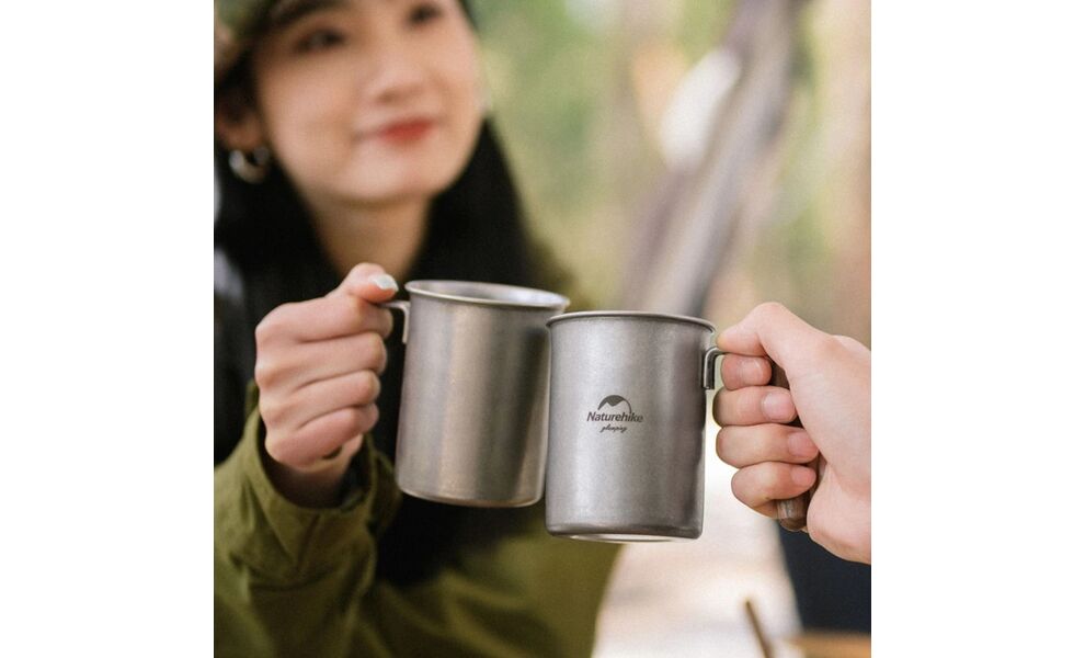 Туристична кружка Naturehike NH21SJ00 на 350 мл, нержавіюча сталь, зображення 3
