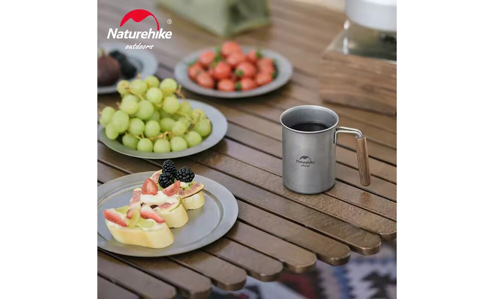 Туристична кружка Naturehike NH21SJ00 на 350 мл, нержавіюча сталь, зображення 6