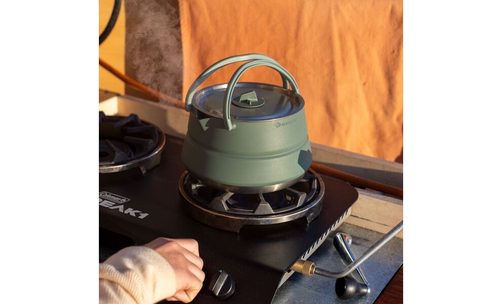 Похідний набір складного посуду Sea to Summit Detour Kettle Cook - Set 3P (з чохлом) на 2 особи: чайник, 2 стакани, зображення 11