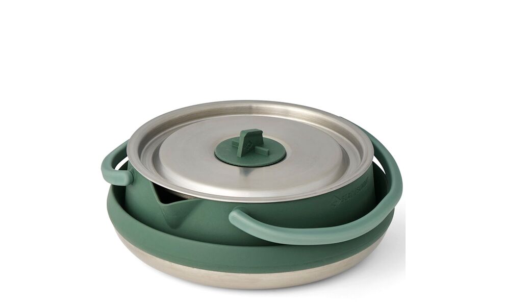 Похідний набір складного посуду Sea to Summit Detour Kettle Cook - Set 3P (БЕЗ чохла) на 2 особи: чайник, 2 стакани, зображення 4