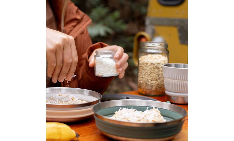 Похідний набір складного посуду Sea to Summit Detour One Pot Cook - Set 5P (БЕЗ чохла) на 2 особи: каструля, 2 миски, 2 стакани, зображення 15