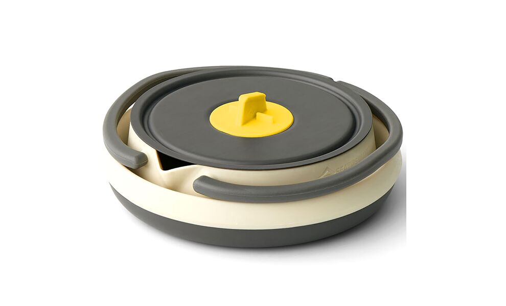 Складний туристичний чайник для пальника Sea to Summit Frontier на 1,1 л, харчовий силікон, Об'єм: 1,1, Колір виробника: Bone White, зображення 2