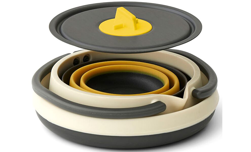 Похідний набір складного посуду Sea to Summit Frontier Kettle Cook - Set 2P (з чохлом) на 2 особи: чайник, 2 стакани, Тип комплекту: Set 3P, зображення 7