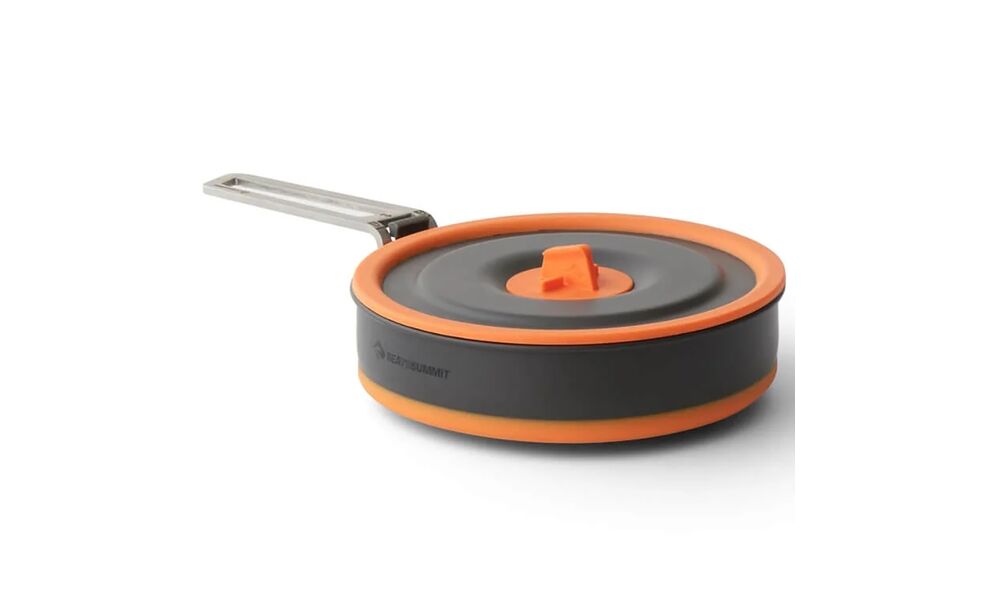 Складна туристична каструля для пальника Sea to Summit Frontier (Orange) на 1 л (БЕЗ чохла), харчовий силікон, Об'єм: 1, Колір виробника: Orange, зображення 3