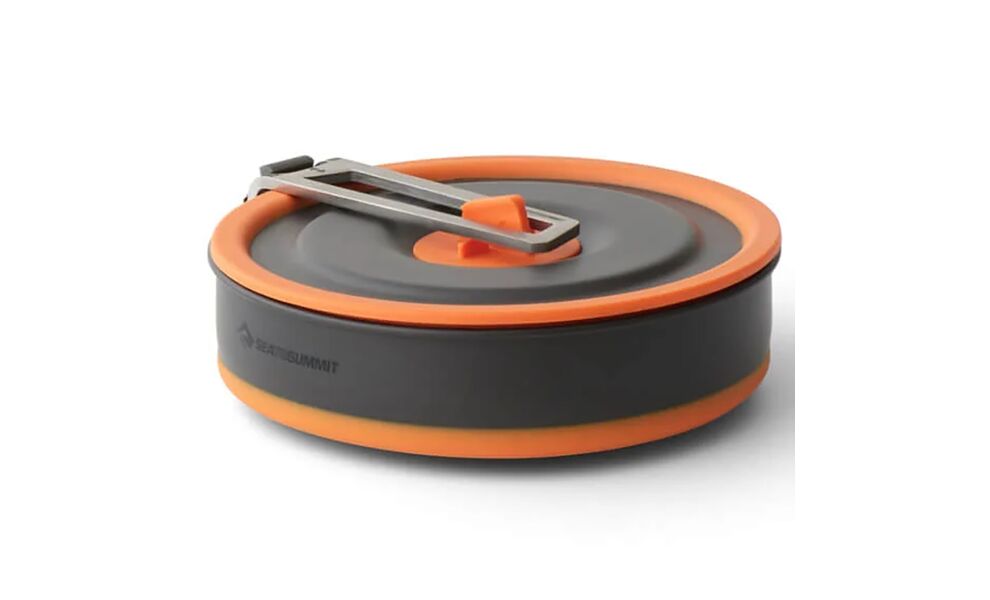 Складна туристична каструля для пальника Sea to Summit Frontier (Orange) на 1 л (БЕЗ чохла), харчовий силікон, Об'єм: 1, Колір виробника: Orange, зображення 2