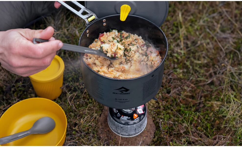 Похідний набір посуду Sea to Summit Frontier One Pot Cook - Set 3P на 1 особу: каструля, миска, стакан, Тип комплекту: Set 3P, зображення 6