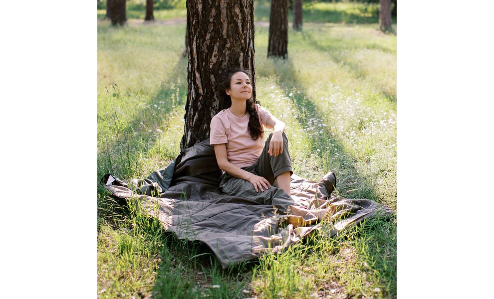 Літній кемпінговий спальник-ковдра Totem Woodcock XXL до 10°C: широкий, Максимальний зріст користувача: 200, Колір: Green, Сторона застібки: ліва, зображення 14