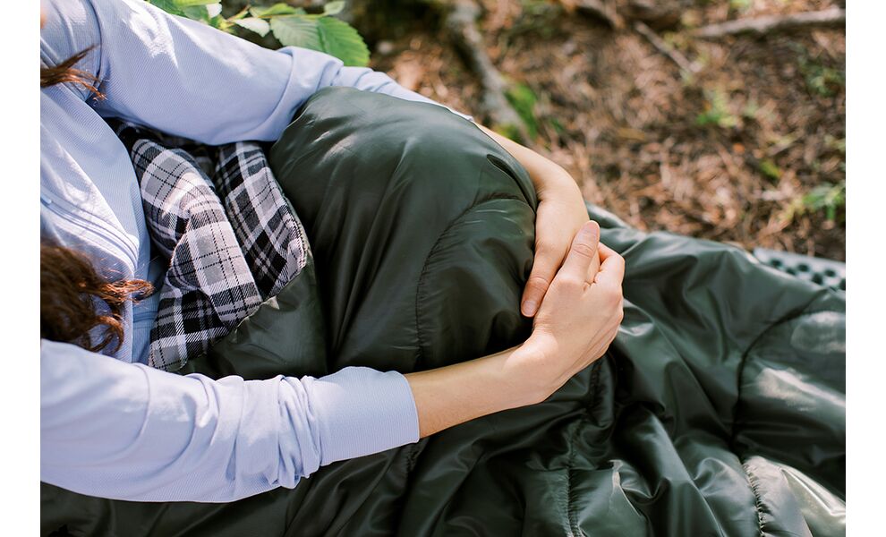 Демісезонний кемпінговий спальник-ковдра Totem Ember до 5°C, Максимальний зріст користувача: 190, Колір: Green, Сторона застібки: ліва, зображення 7