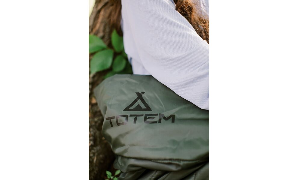 Демісезонний кемпінговий спальник-ковдра Totem Ember до 5°C, Максимальний зріст користувача: 190, Колір: Green, Сторона застібки: ліва, зображення 8
