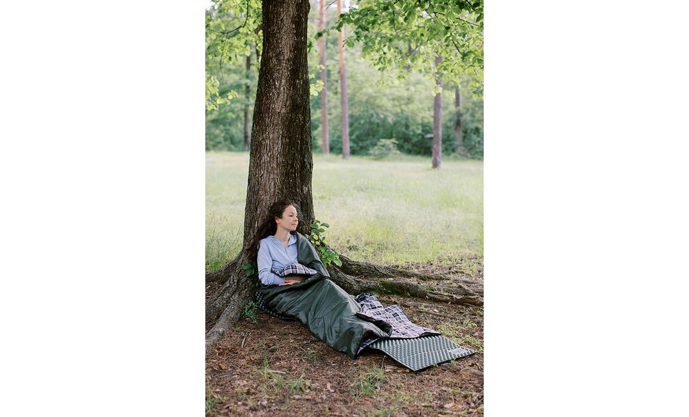 Демісезонний кемпінговий спальник-ковдра Totem Ember до 5°C, Максимальний зріст користувача: 190, Колір: Green, Сторона застібки: ліва, зображення 11