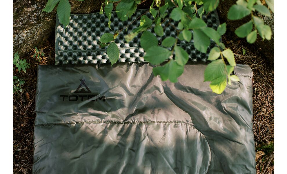 Демісезонний кемпінговий спальник-ковдра Totem Ember до 5°C, Максимальний зріст користувача: 190, Колір: Green, Сторона застібки: ліва, зображення 13