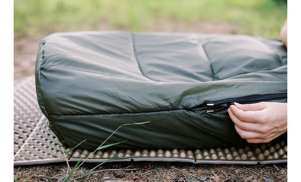 Демісезонний туристичний спальник Totem Hunter до 5°C: з капюшоном, Максимальний зріст користувача: 195, Колір: Green, Сторона застібки: ліва, зображення 22