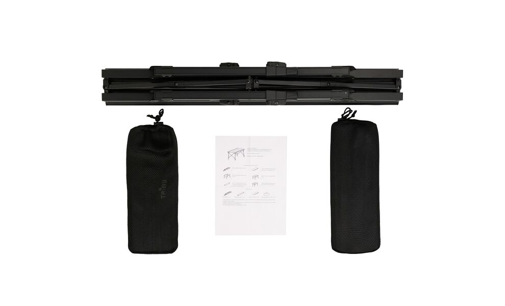 Розкладний стіл з алюмінію Tribe Camp Table Alu - 86x42x68 см, Колір: Black, зображення 9