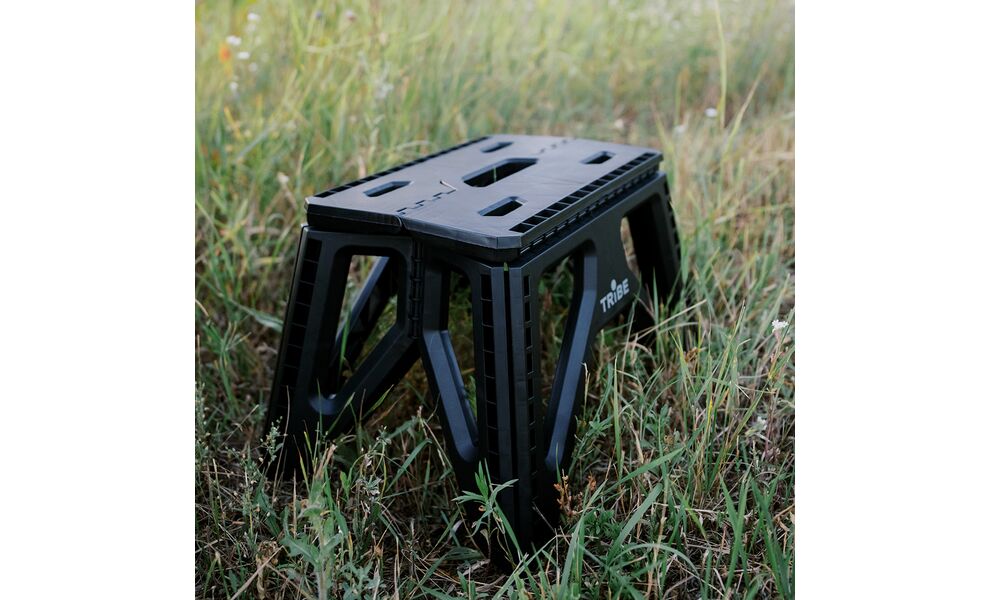 Розкладний табурет на природу Tribe Camp Chair - Low (Black), Тип розміру: Low, Колір виробника: Black, зображення 9
