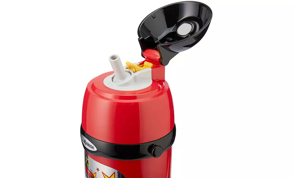 Дитячий термос з трубочкою та чашкою Zojirushi SC-ZT45 (RZ/Red) на 450 мл, Об'єм: 450, Колір: RZ/Red, зображення 3