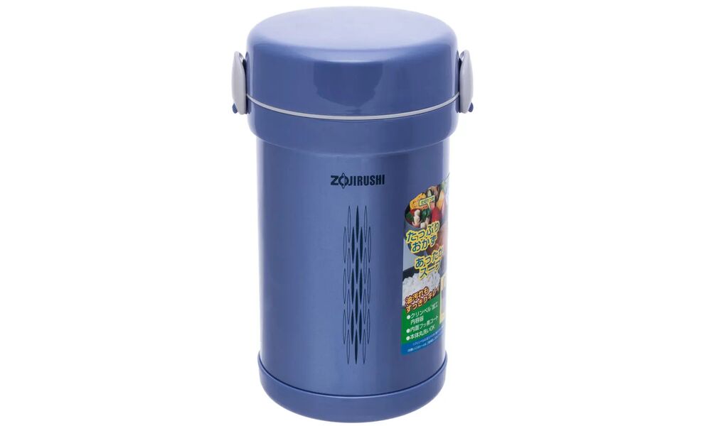 Термос для їжі з контейнерами Zojirushi SL-NC09 (AA/Blue) на 840 мл, Об'єм: 840, Колір: AA/Blue, зображення 2