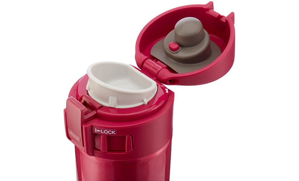 Термокружка для кави з поїлкою Zojirushi SM-KHE48 (PV/Red) на 480 мл: герметична кришка, Об'єм: 480, Колір: PV/Red, зображення 4