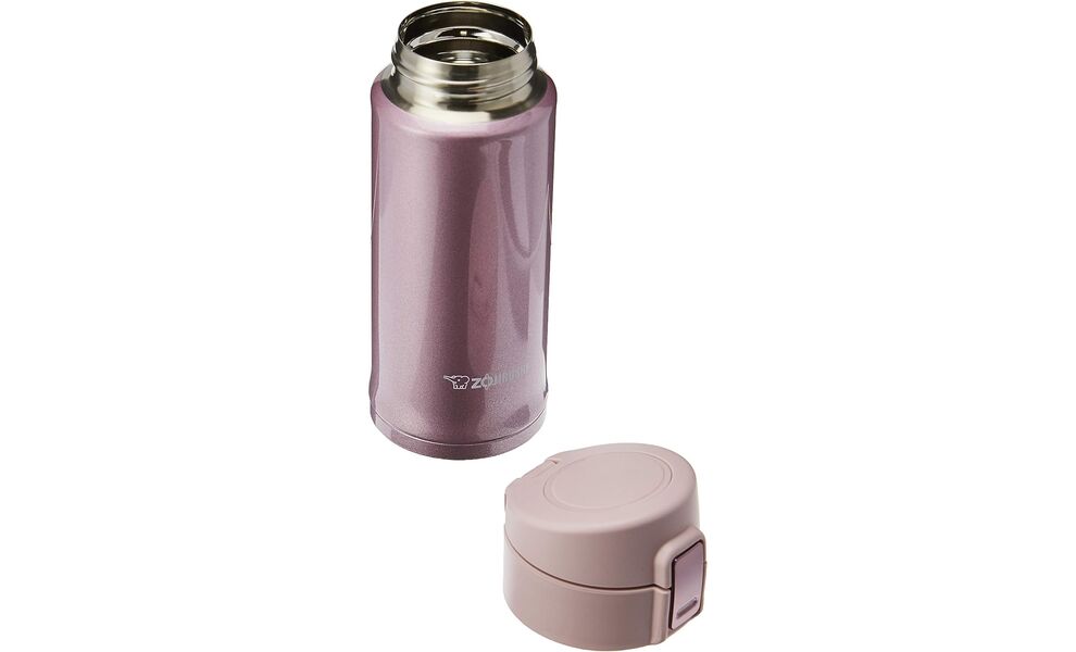 Термокружка для кави з поїлкою Zojirushi SM-KHE36 (PT/Lavender Pink) на 360 мл: герметична кришка, Об'єм: 360, Колір: PT/Lavender Pink, зображення 4