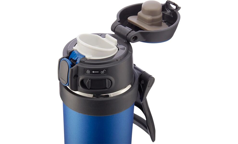 Термокружка для кави з поїлкою Zojirushi SM-QAF60 (AK/Blue) на 600 мл: герметична кришка, Об'єм: 600, Колір: AK/Blue, зображення 4