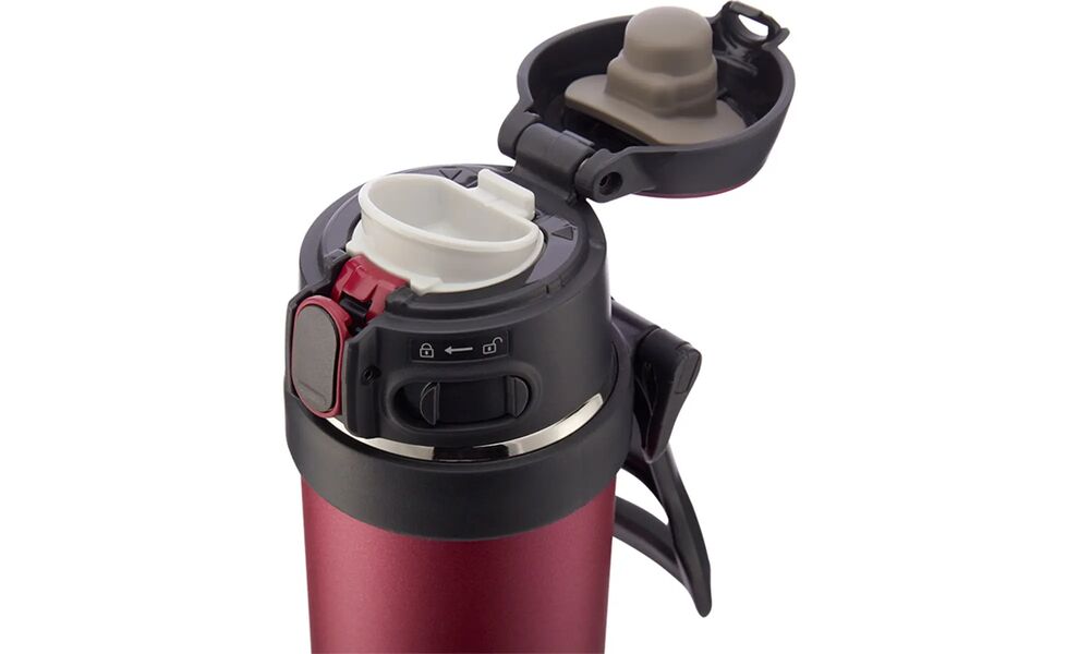 Термокружка для кави з поїлкою Zojirushi SM-QAF60 (RK/Red) на 600 мл: герметична кришка, Об'єм: 600, Колір: RK/Red, зображення 4