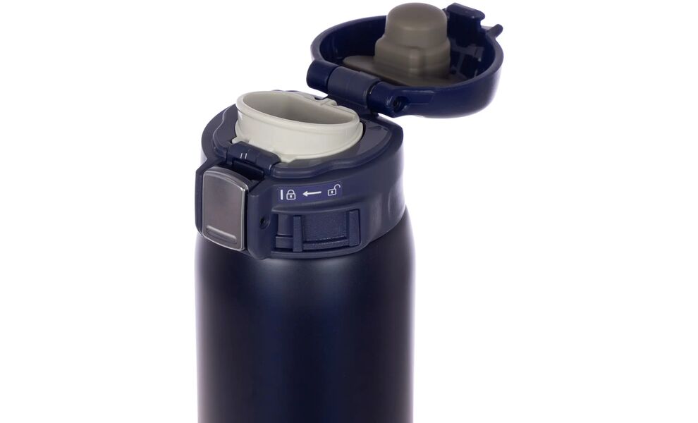 Термокружка для кави з поїлкою Zojirushi SM-SF48 (AD/Navy) на 480 мл: герметична кришка, Об'єм: 480, Колір: AD/Navy, зображення 4