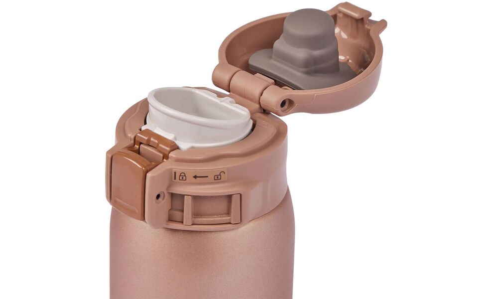 Термокружка для кави з поїлкою Zojirushi SM-SR36E (NM/Matte Gold) на 360 мл: герметична кришка, Об'єм: 360, Колір: NM/Matte Gold, зображення 3