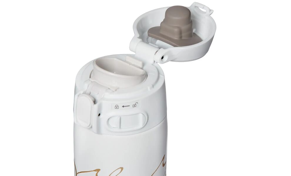 Термокружка для кави з поїлкою Zojirushi SM-TAE48SA (WJ/White) на 480 мл: герметична кришка, Об'єм: 480, Колір: WJ/White, зображення 2