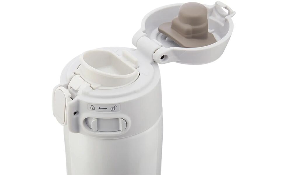 Термокружка для кави з поїлкою Zojirushi SM-TAE48SA (WZ/White) на 480 мл: герметична кришка, Об'єм: 480, Колір: WZ/White, зображення 3