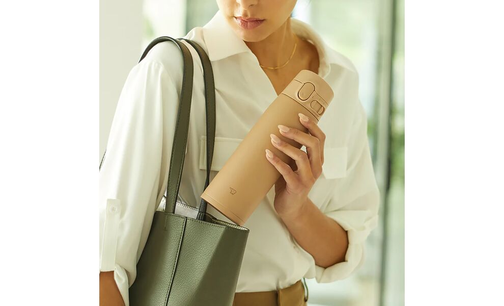 Термокружка для кави з поїлкою Zojirushi SM-VA60 (TM/Pale Taupe) на 600 мл: герметична кришка, Об'єм: 600, Колір: Pale Taupe, зображення 7