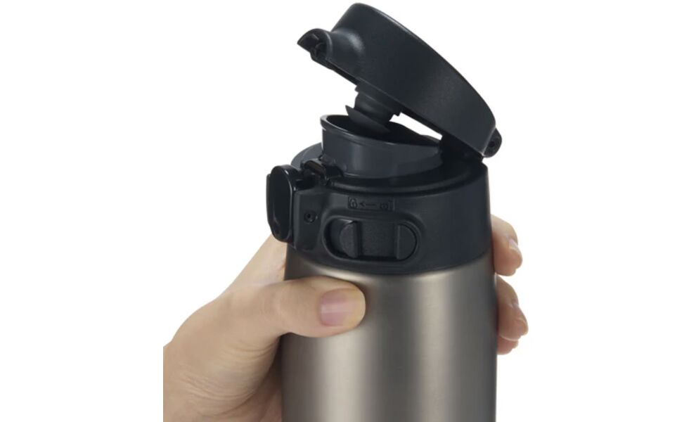 Термокружка для кави з поїлкою Zojirushi SM-VA60 (XA/Steel) на 600 мл: герметична кришка, Об'єм: 600, Колір: Steel, зображення 5