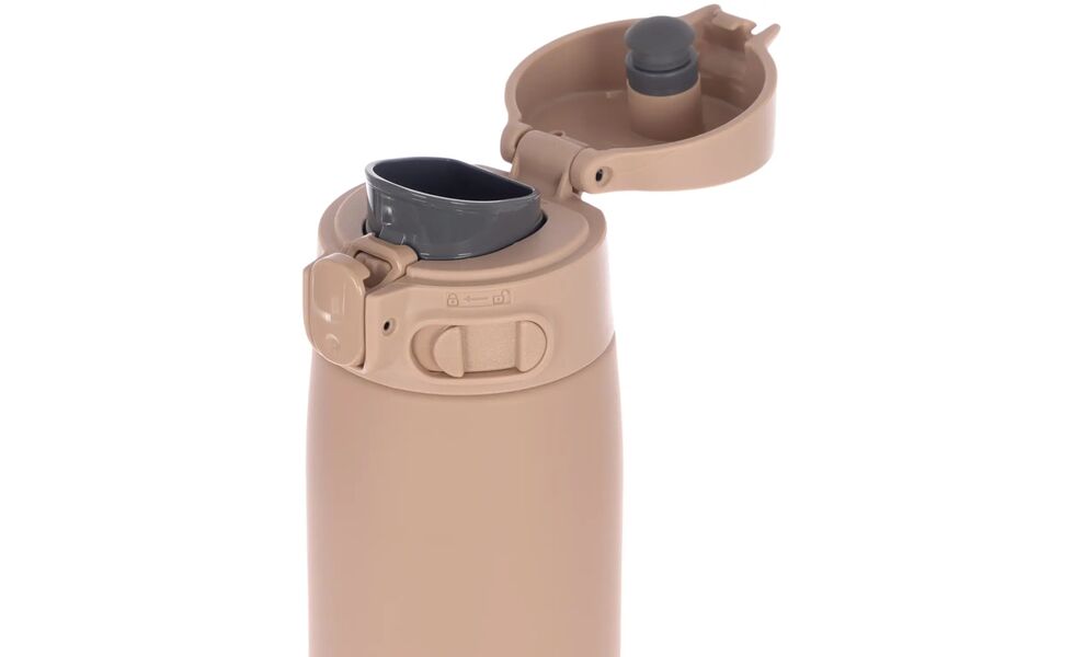 Термокружка для кави з поїлкою Zojirushi SM-VA60 (TM/Pale Taupe) на 600 мл: герметична кришка, Об'єм: 600, Колір: Pale Taupe, зображення 4