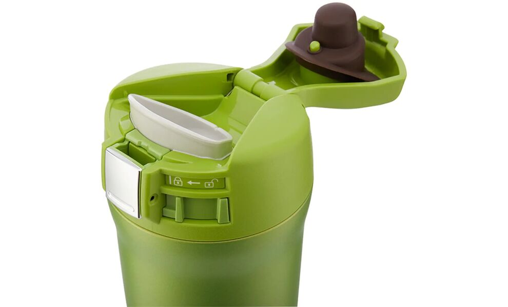 Термокружка для кави з поїлкою Zojirushi SM-YAF48 (GA/Lime Green) на 480 мл: герметична кришка, Об'єм: 480, Колір: GA/Lime Green, зображення 4