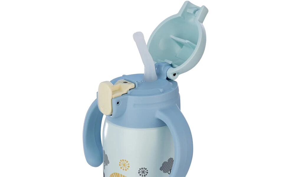 Дитячий термос з трубочкою Zojirushi SQ-DA30E (AA/Blue) на 300 мл, Об'єм: 300, Колір: AA/Blue, зображення 3