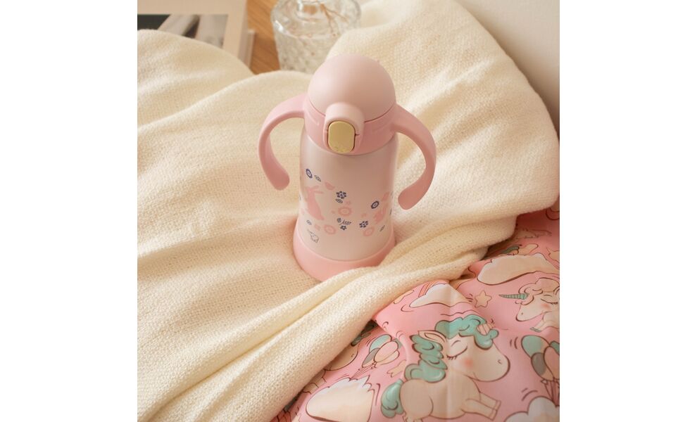 Дитячий термос з трубочкою Zojirushi SQ-DA30E (PA/Pink) на 300 мл, Об'єм: 300, Колір: PA/Pink, зображення 8