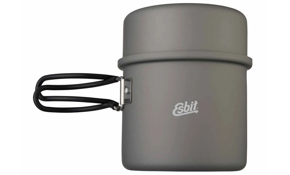 Похідний набір посуду з анодованого алюмінію Esbit PT1000HA на 1-2 особи: каструля, миска, зображення 2