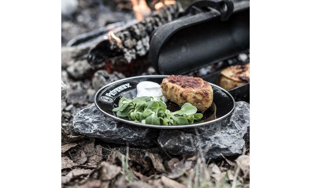 Кемпінговий набір тарілок Petromax Enamel (Black), Ø22 діаметром 5 см (2 шт), Діаметр: 22,5, Колір виробника: Black, зображення 4