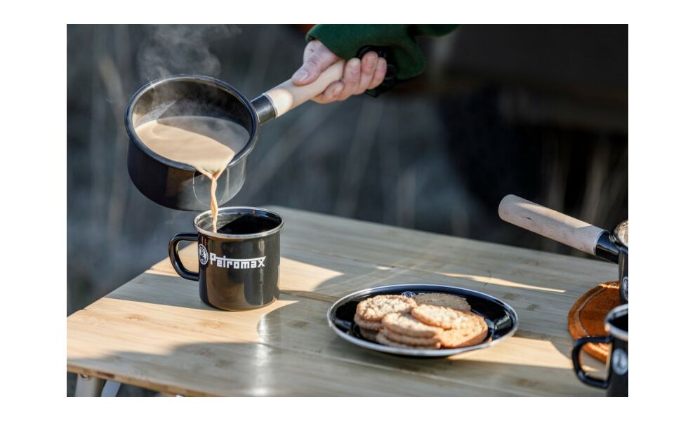 Кемпінговий набір тарілок Petromax Enamel (Black), Ø22 діаметром 5 см (2 шт), Діаметр: 22,5, Колір виробника: Black, зображення 6