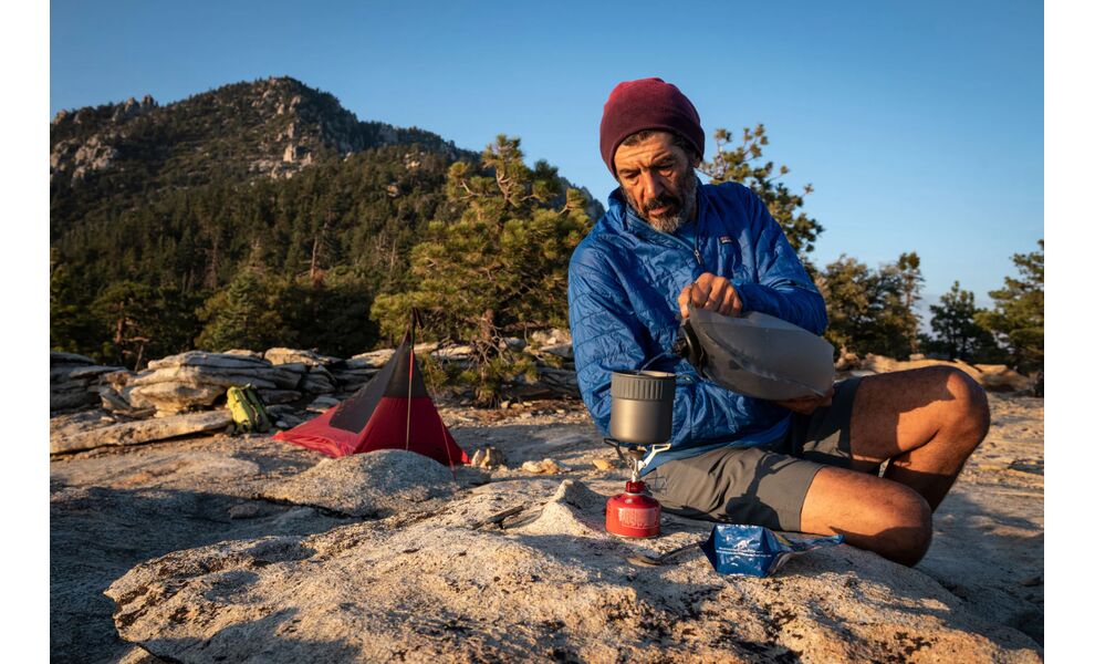 Похідний набір посуду з газовим пальником MSR PocketRocket 2 Mini Stove Kit на 1 особу: каструля, миска, зображення 4