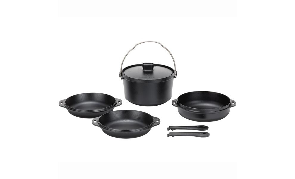 Чавунна жаровня Snow Peak CS-550 Cast Iron Duo Cooker, зображення 2