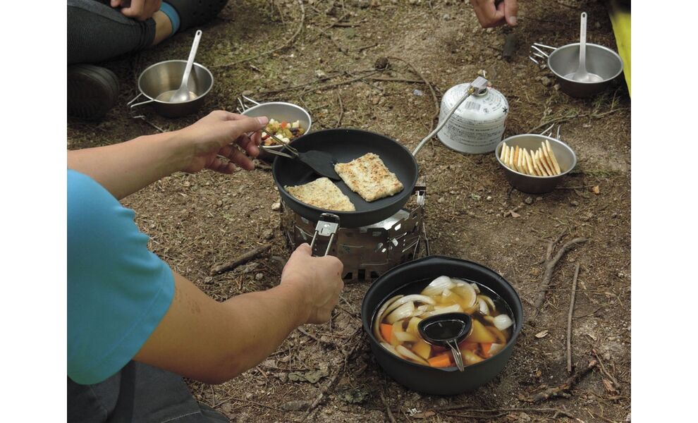 Туристичний газовий пальник зі шлангом, підігрівом, п'єзопідпалом та вітрозахистом Snow Peak GS-360 GeoShield Stove під різьбовий балон, зображення 12