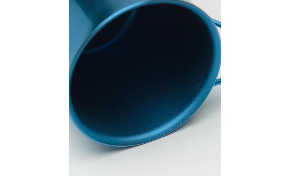 Туристична термочашка зі складною ручкою Snow Peak Ti-Double (Blue) на 450 мл, титан, Об'єм: 450, Колір: Blue, зображення 4