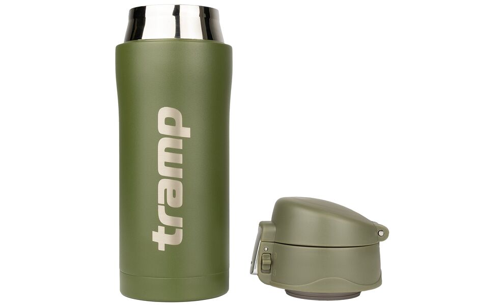 Термокружка для кави з поїлкою Tramp UTRC-106 (Mat Olive) на 350 мл: герметична кришка, Об'єм: 350, Колір: Mat Olive, зображення 4