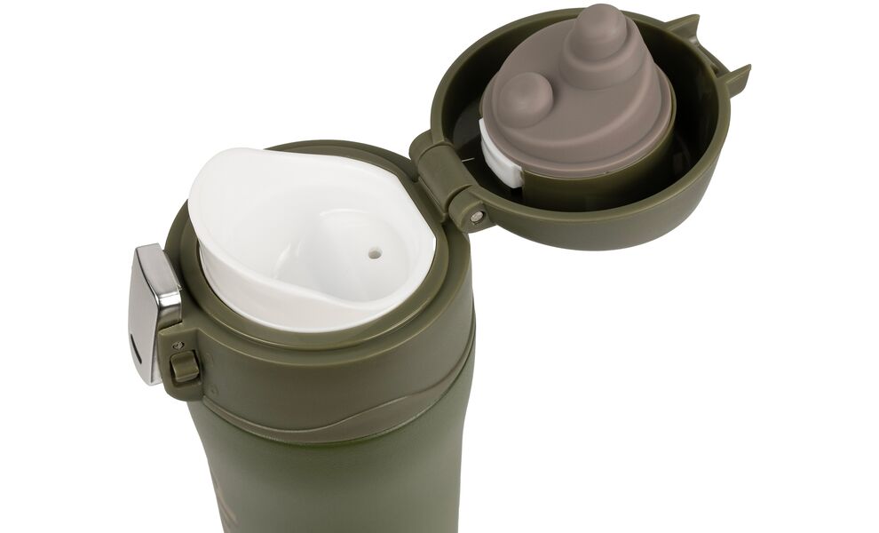 Термокружка для кави з поїлкою Tramp UTRC-107 (Mat Olive) на 450 мл: герметична кришка, Об'єм: 450, Колір: Mat Olive, зображення 3