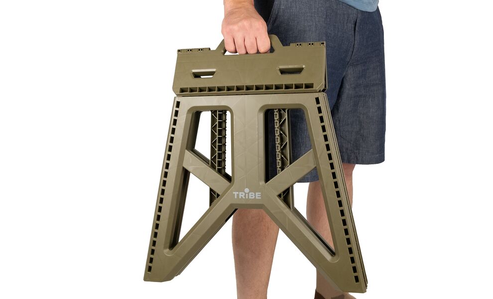 Високий розкладний табурет на природу Tribe Camp Chair - High (Olive), Тип розміру: High, Колір виробника: Olive, зображення 8