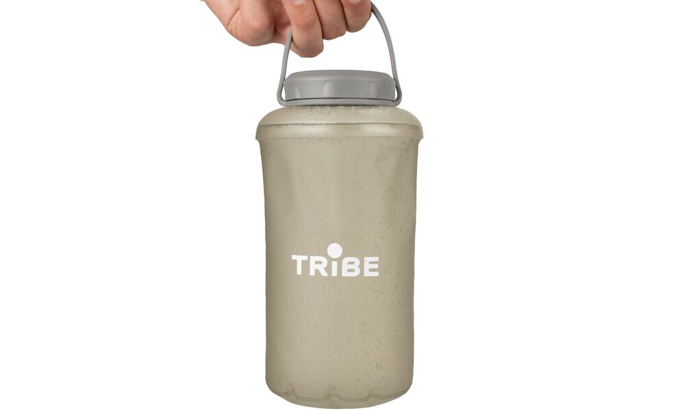 М'яка пляшка для води Tribe Soft Bottle (Grey) на 1 л, Об'єм: 1000, Колір: Grey, зображення 2